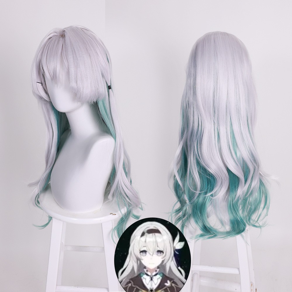 Game Cosplay,Honkai: Star Rail,Wigs,Honkai Star Rail - Firefly Cosplay Costume - Wig